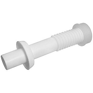 TUBO LIGAÇÃO FLEXÍVEL PVC - BRANCO - 25CM - ASTRA