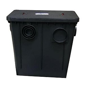 CAIXA GORDURA C/ CESTO 52 x 33 x 51CM - 52Lt PRETO - ROMA