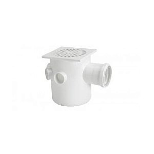 CAIXA SIFONADA QUADRADA C/ 5 ENTRADAS - Nº51 - 150x185x75mm - AMANCO