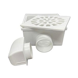 RALO SIFONADO QUADRADO BRANCO - Nº20 - 100x52x40 - AMANCO