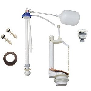 KIT COMPLETO Cx. ACOPLADA ACIONAMENTO SUPERIOR - CROMADA - ASTRA