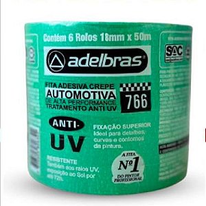 FITA CREPE PREMIUM AUTOMOTIVA - VERDE 18x50mt (und.) ADELBRAS