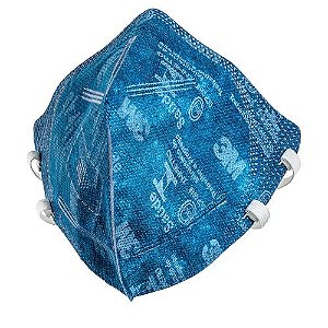 MÁSCARA DOBRÁVEL AZUL PFF2 - S/ VÁLVULA 9820 - 3M DO BRASIL