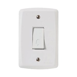 INTERRUPTOR 1 SEÇÃO CAMPAINHA = BRANCO LUX2 - TRAMONTINA