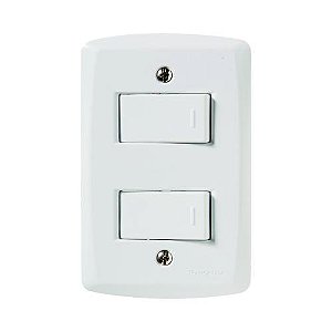 INTERRUPTOR 2 SEÇÕES PARALELO = BRANCO LUX2 - TRAMONTINA