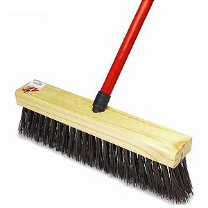 VASSOURÃO GARI C/ CABO MADEIRA -1,20m - BASE 37,5x48mm / 33300 - MAX