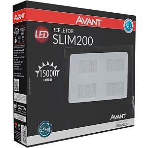 REFLETOR LED = SLIM - 200W/6500K - AVANT