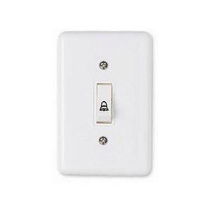 INTERRUPTOR 1 SEÇÃO CAMPAINHA STYLUS - 2013 = BRANCO - ILUMI