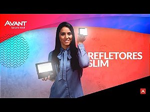 REFLETOR LED = SLIM 10W/6500K - AVANT