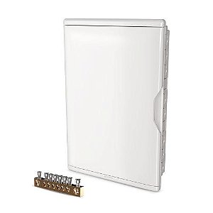 QUADRO DISTRIBUIÇÃO = BR = EMBUTIR - 36/27 (DIN/NEMA) C/ BARRAMENTO 1281 - KRONA