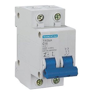 DISJUNTOR DIN CURVA = C = BIPOLAR - 2 X - TRAMONTINA ELETRIK
