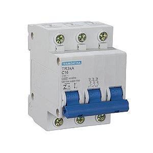 DISJUNTOR DIN CURVA C TRIPOLAR - 3 X - TRAMONTINA ELETRIK
