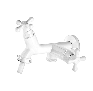 TORNEIRA TANQUE / MÁQUINA LAVAR MARUJA - BRANCO - VIQUA