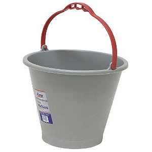 BALDE MULTIUSO PVC CINZA - 10lts - ROMA