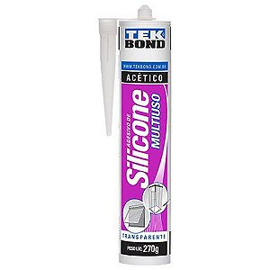 SILICONE MULTIUSO - TRANSPARENTE - 270gr TEKBOND