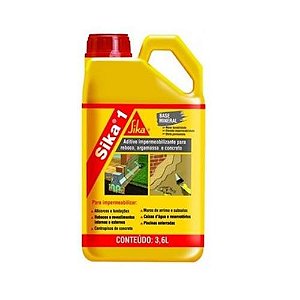 SIKA N° 1 - GALÃO 3,6 Lts - SIKA