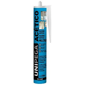 SILICONE ACETICO MULTIUSO 250gr - PRETO - UNIPEGA