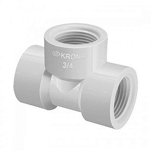 TE 90º PVC ROSCÁVEL" - KRONA