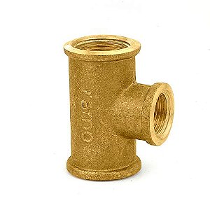 TE 90º REDUÇÃO ROSCÁVEL METAL - 3/4x1/2' - RAMO-FORUSI