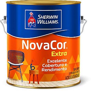 TINTA NOVACOR EXTRA GALÃO 3,60 lts - BRANCO - SHERWIN-WILLIAMS