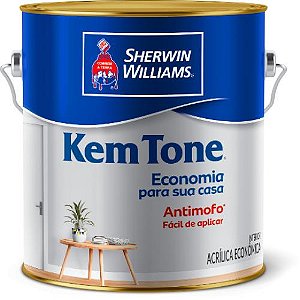 TINTA KEMTONE GALÃO 3,60 lts - BRANCO - SHERWIN-WILLIAMS