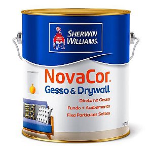 TINTA NOVACOR GESSO & DRYWALL GALÃO 3,60 lts- BRANCO - SHERWIN-WILLIAMS