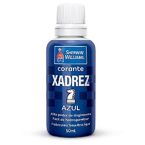 CORANTE LIQUIDO 50ml - XADREZ - AZUL -