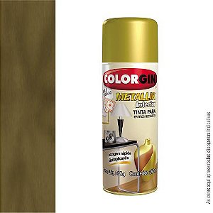 TINTA SPRAY METALLIK 350ML - OURO - COLORGIN