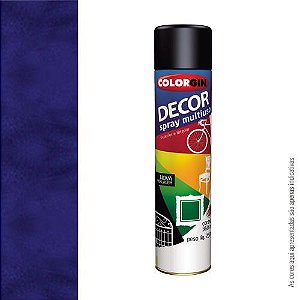 TINTA SPRAY DECOR METALICO 360ML - AZUL ANGRA - COLORGIN