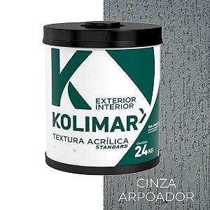 TEXTURA ACRÍLICA RÚSTICA STANDART 24kg - CINZA - KOLIMAR
