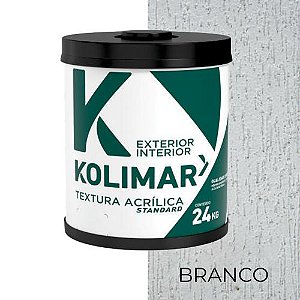 TEXTURA ACRÍLICA RÚSTICA STANDART 24kg - BRANCA - KOLIMAR