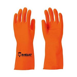 LUVA LATEX ANTIDERRAPANTE - LARANJA 08 M LV-LLF8 - IMBAT