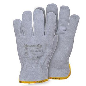 LUVA RASPA COURO - PUNHO 07cm - VALCA