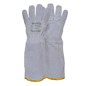 LUVA RASPA COURO - PUNHO 15cm - VALCAN