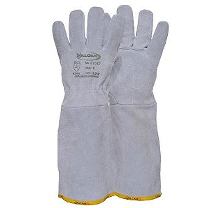 LUVA RASPA COURO - PUNHO 20cm - VALCAN