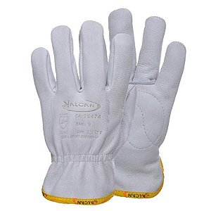 LUVA COURO VAQUETA - TOTAL PUNHO 07cm - VALCAN