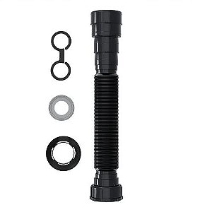 SIFÃO AJUSTÁVEL MULTIUSO - PRETO - BLUKIT