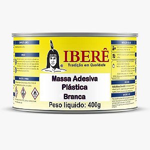 ADESIVO PLÁSTICO PASTOSO 400gr - BRANCO - IBERE