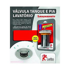 VÁLVULA TANQUE METAL - CROMADA 1632 1.1/4" CLICK - LEAO