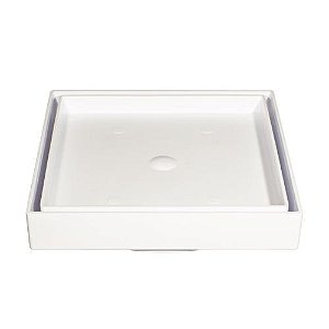 RALO INVISIVEL - 15 X 15cm pvc BRANCO - ESTRELA