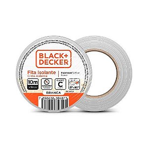 FITA ISOLANTE - 10m (18x0,13mm) BRANCO - BLACK DECKER FITA