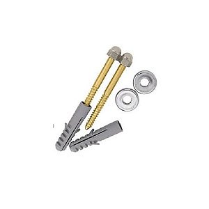 PARAFUSO PARA VASO/TANQUE LATAO - B12" CROMADO 110mm ( 2 Und.)- HF