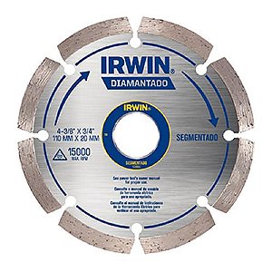 DISCO DIAMANTADO - SEGMENTADO SECO - 4 1/2x20mm - IRWIN