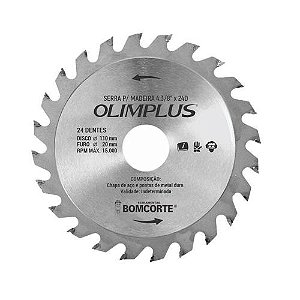 DISCO OLIMPLUS WIDIA 24 DENTES - 4.3/8 x 20mm - BOM CORTE