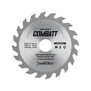 DISCO WIDIA COMBATT - 4.3/8 X 20mm 24 DENTES - BOM CORTE