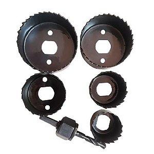 SERRA COPO AÇO CARBONO - Conjunto = 6pcs - HF