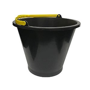 BALDE PVC P/ CONCRETO - PRETO 10LT - DUAL