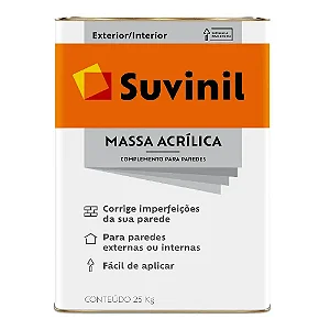 MASSA ACRILICA 25 kg - SUVINIL
