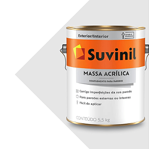 MASSA ACRILICA GALÃO - 5,5 kg - SUVINIL