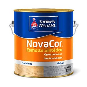 ESMALTE NOVACOR ALTO BRILHO GALÃO / 3,60lts - BRANCO - SHERWIN-WILLIAMS